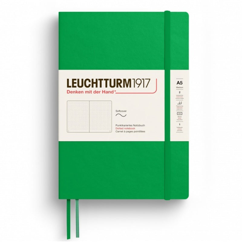 CAIET A5 PUNCTAT COPERTA FLEXIBILA VERDE PRIMAVARATIC LEUCHTTURM CAIET A5 PUNCTAT COPERTA FLEXIBILA VERDE PRIMAVARATIC LEUCHTTURM